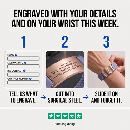 Personalized Medical ID Bracelet